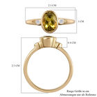 AAA Natürlicher, kanariengelber Turmalin und weißer Diamant-Ring, 585 Gelbgold  ca. 1,40 ct image number 6