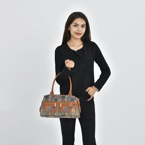 Handtasche aus Naturkork mit RFID-Schutz, Bunt image number 2