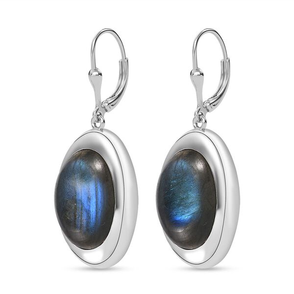 AAA Labradorit Ohrringe 925 Silber rhodiniert ca. 19.61 ct image number 5