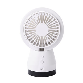 2 in 1: Ventilator mit Ionizer und abnehmbarer HEPA Filter, 3 Geschwindigkeiten, Wei&szlig;