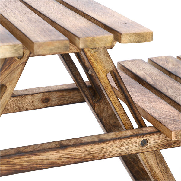 Handgefertigte Pflanzenbank aus Holz, 55x23x28 cm image number 7