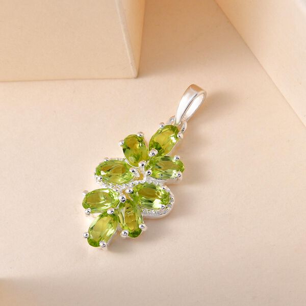 Peridot Anhänger 925 Silber ca. 1,98 ct image number 3