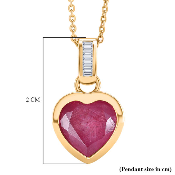 D'Joy Ilakaka rosa Saphir und Diamant Anh&auml;nger mit 50cm Kette - 3,63 ct. image number 5