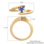 Tansanit Bypass Ring 925 Silber 585 Vergoldet image number 6