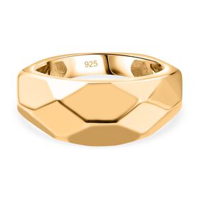Ring mit Diamantschliff-Muster