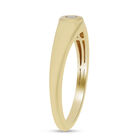 Diamant Ring 925 Silber vergoldet  ca. 0,05 ct image number 3
