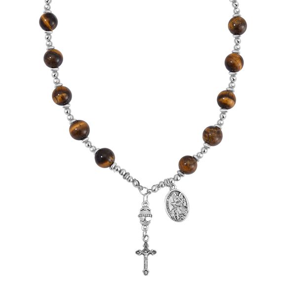 Tigerauge Halskette, 45+5 cm - 180 ct.