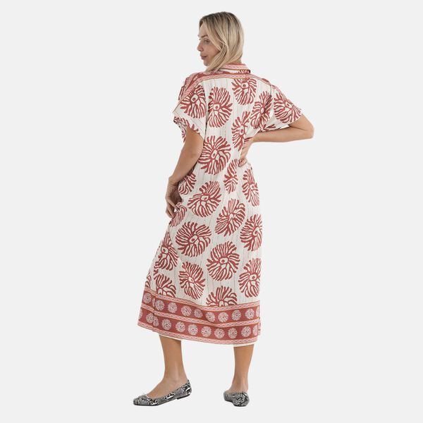  La Marey  woven long print  dresses image number 5