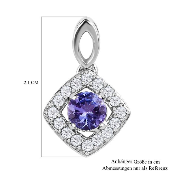 Tansanit und Zirkon Anh&auml;nger - 0,69 ct. image number 6