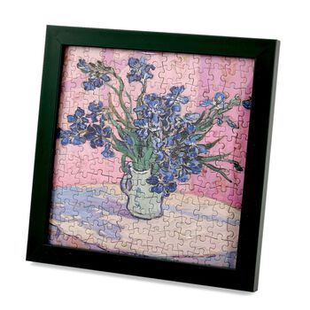 LIVMORE DIY Bilderrahmen Puzzle Bastelset 169 teilig Blumenstrau&szlig; Motiv 18.1 x 13 x 18.1 cm Rosa
