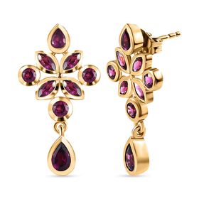 Rhodolith Granat Ohrringe  - 2,80 ct.