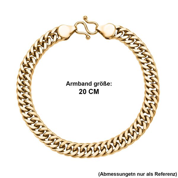 Nickelfreies Messing Armband ca. 20 cm ca. 21,20g image number 6