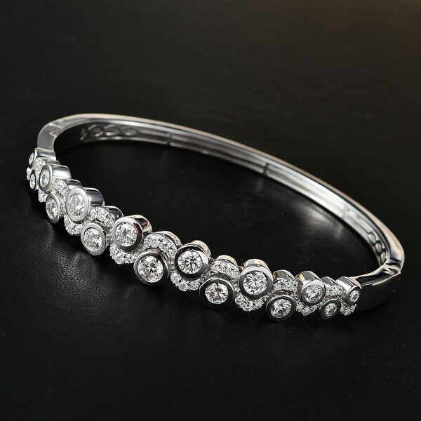 Moissanit Armreif, 19 cm - 4,52 ct. image number 9