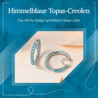 Infinity himmelblaue Topas-Ohrringe image number 5