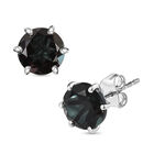 Farbwechsel-Alexandrit-Quarz-Triplette Ohrringe, 925 Silber platiniert ca. 4.36 ct