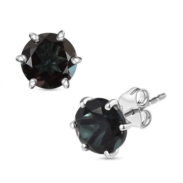 Alexandrit Triplett Quarz Ohrringe - 4,36 ct.