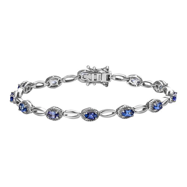 Tansanit 18cm Armband - 3,13 ct. image number 0