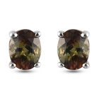 AA Andalusit Ohrringe 925 Silber Platin-Überlagerung ca. 0,69 ct