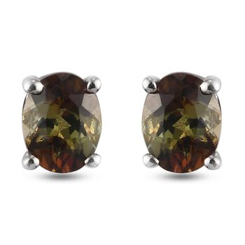 AA Andalusit Ohrringe 925 Silber Platin-&Uuml;berlagerung ca. 0,69 ct