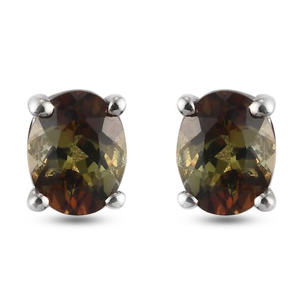 AA Andalusit Ohrringe 925 Silber Platin-&Uuml;berlagerung ca. 0,69 ct