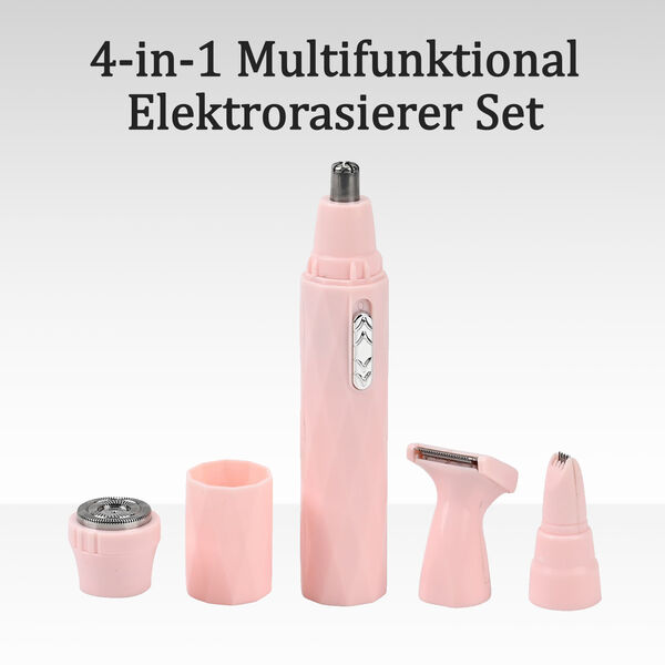 4-in-1 Multifunktional Elektrorasierer Set, rosa image number 2
