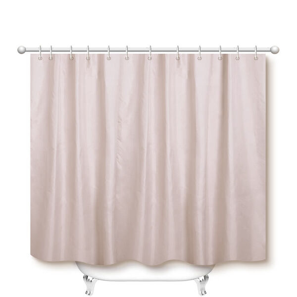 Duschvorhang mit 12 Haken, Elfenbeinfarben
