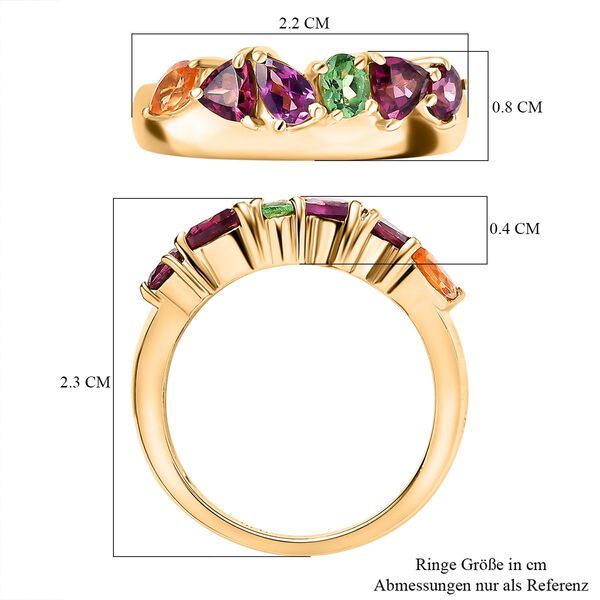 Multi-Garnet-Ring - 1,43 ct. image number 7