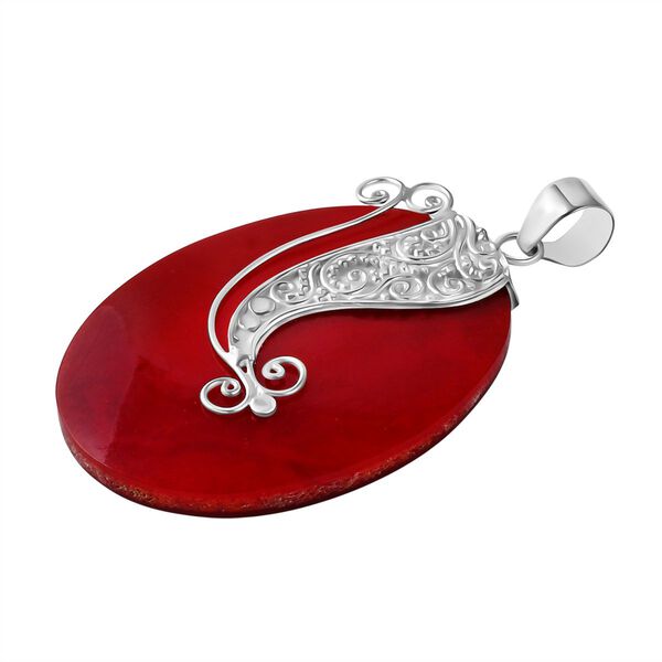 Koralle Anhänger 925 Silber ca. image number 3