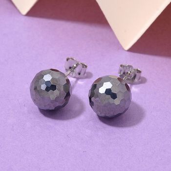 Terahertz Ohrringe 925 Silber rhodiniert ca. 11,00 ct.