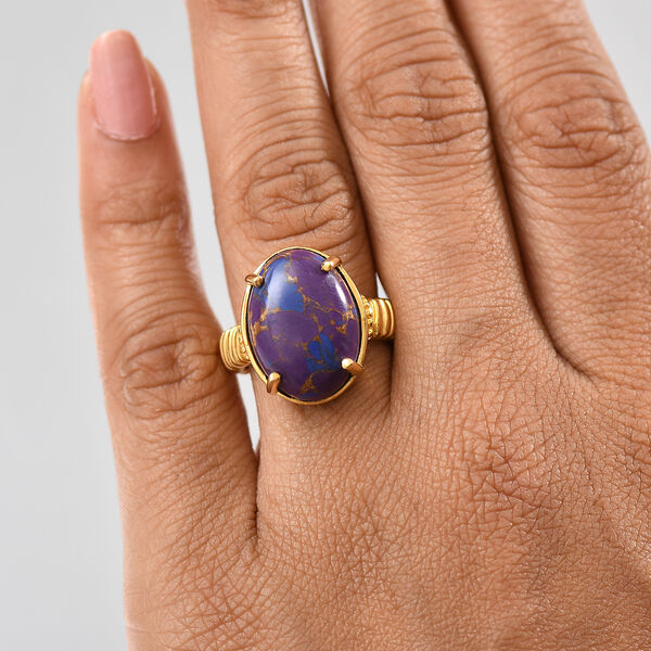 Lila Türkis Ring - 11,53 ct. image number 3