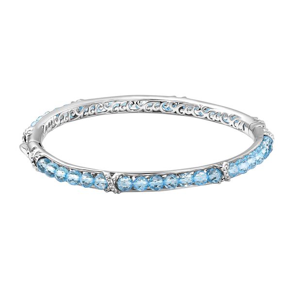 Himmelblauer Topas-Armreif, 19cm - 18,49 ct. image number 5