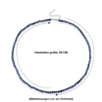 D'Joy Aquamarin Halskette ca. 50 cm + 5 cm Extender 925 Silber Rhodiniert ca. 105.00 ct