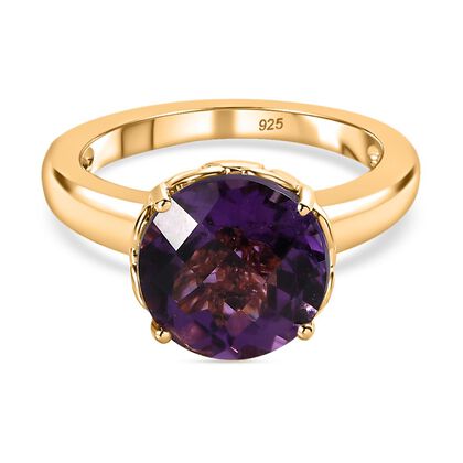 Afrikanischer Amethyst-Solitär-Ring - 3,43 ct.