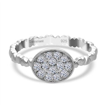 LUXURIANT SI-GH Labor Diamant Ring, 925 Silber rhodiniert - 0,35 ct.