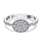 LUXURIANT DIAMOND - Lab Grown Diamant SI-GH Ring 925 Silber rhodiniert (Größe 17.00) ca. 0.35 ct