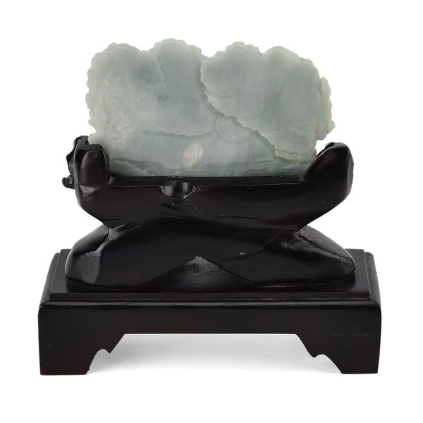 Jadeit (Typ A) Kiefer aus Burma, naturbelassene Schnitzarbeit, ca. 12-18 cm image number 3