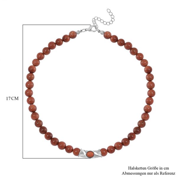 Golden Sandstein Halskette, 45 cm - 330 ct. image number 5