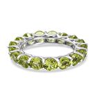 Peridot Ring 925 Silber platiniert  ca. 5,34 ct image number 0