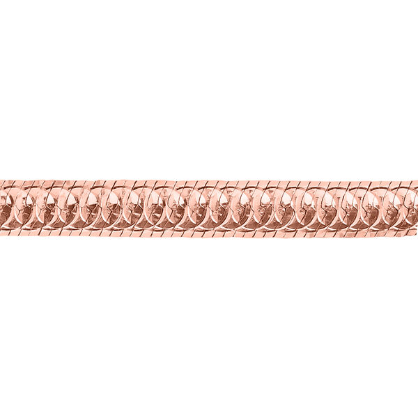 Fischgräten-Armband in rosévergoldetem Silber image number 1