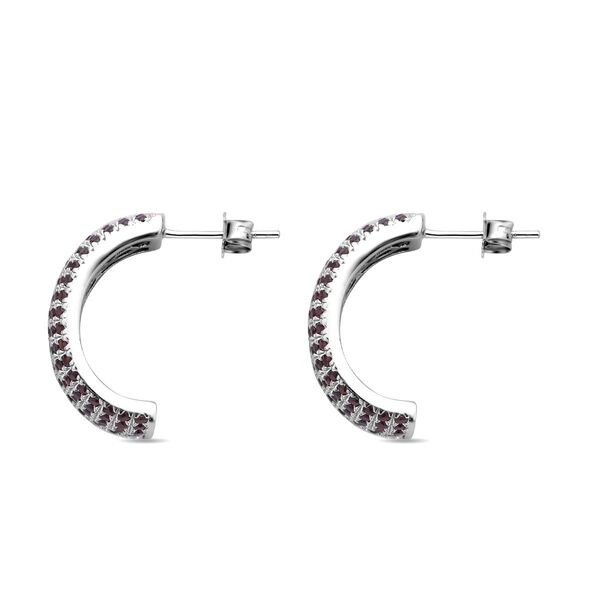 Rote Granat Ohrringe, 925 Silber rhodiniert ca. 0,84 ct image number 5