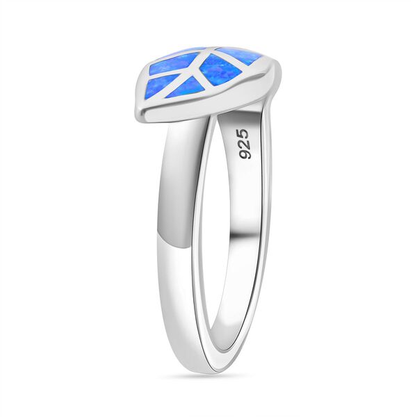 Simulierter blauer Opal Ring image number 4