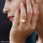Natürlicher, äthiopischer Opal und Zirkon-Ring - 1,57 ct. image number 2