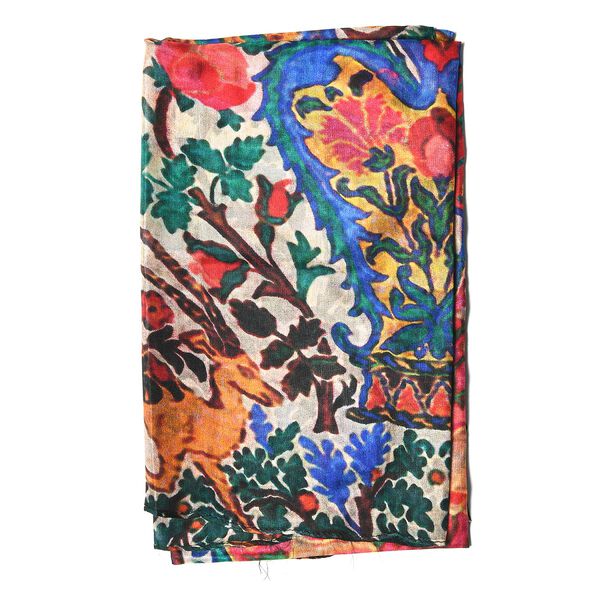 Printed silk scarves with seven chkara gem stone bracelet 100% Silk Size-50x170 cms, Amethyst Bracelet Bracelet Bracelet Size: 63.5 (Dia.) Cm image number 8