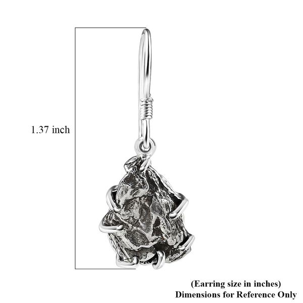 Muonionalusta Meteorit Ohrringe 925 Silber rhodiniert ca. 31.89 ct image number 7