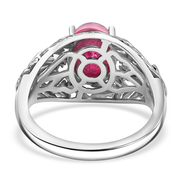 Mondlicht und Bl&uuml;te - Djoy Maulbeer-Mondstein-Ring, 925 Silber platiniert und vergoldet (Gr&ouml;&szlig;e 20.00) ca. 1.97 ct image number 5