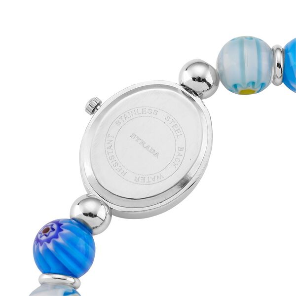 STRADA flexible mehrfarbige Armbanduhr im Murano-Stil, Japanisches Uhrwerk image number 6