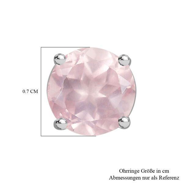 Rosenquarz Ohrringe, ca. 1,68 ct. image number 6