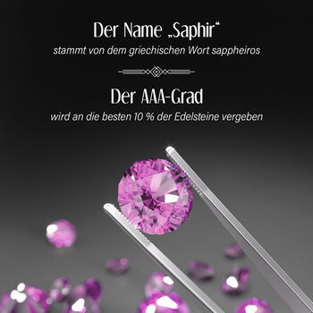 ILIANA AAA Rosa Saphir und SI GH Diamant Ring in 750 Ros&eacute;gold - 1,40 ct.&nbsp;