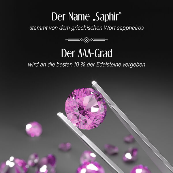 ILIANA AAA Rosa Saphir und SI GH Diamant Ring in 750 Roségold - 1,40 ct.  image number 3