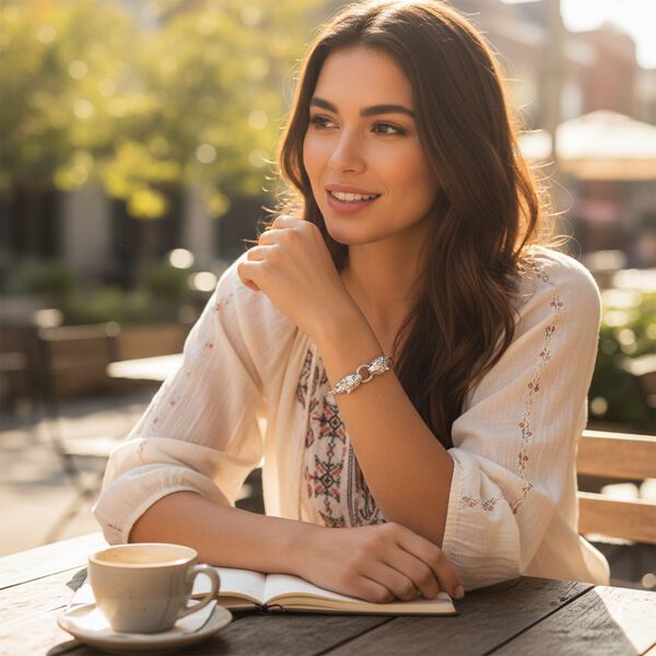 Royal Bali D'Joy 20cm Elefant-Armband in 925 Silber image number 2